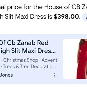 Red House of CB High Slit Dress